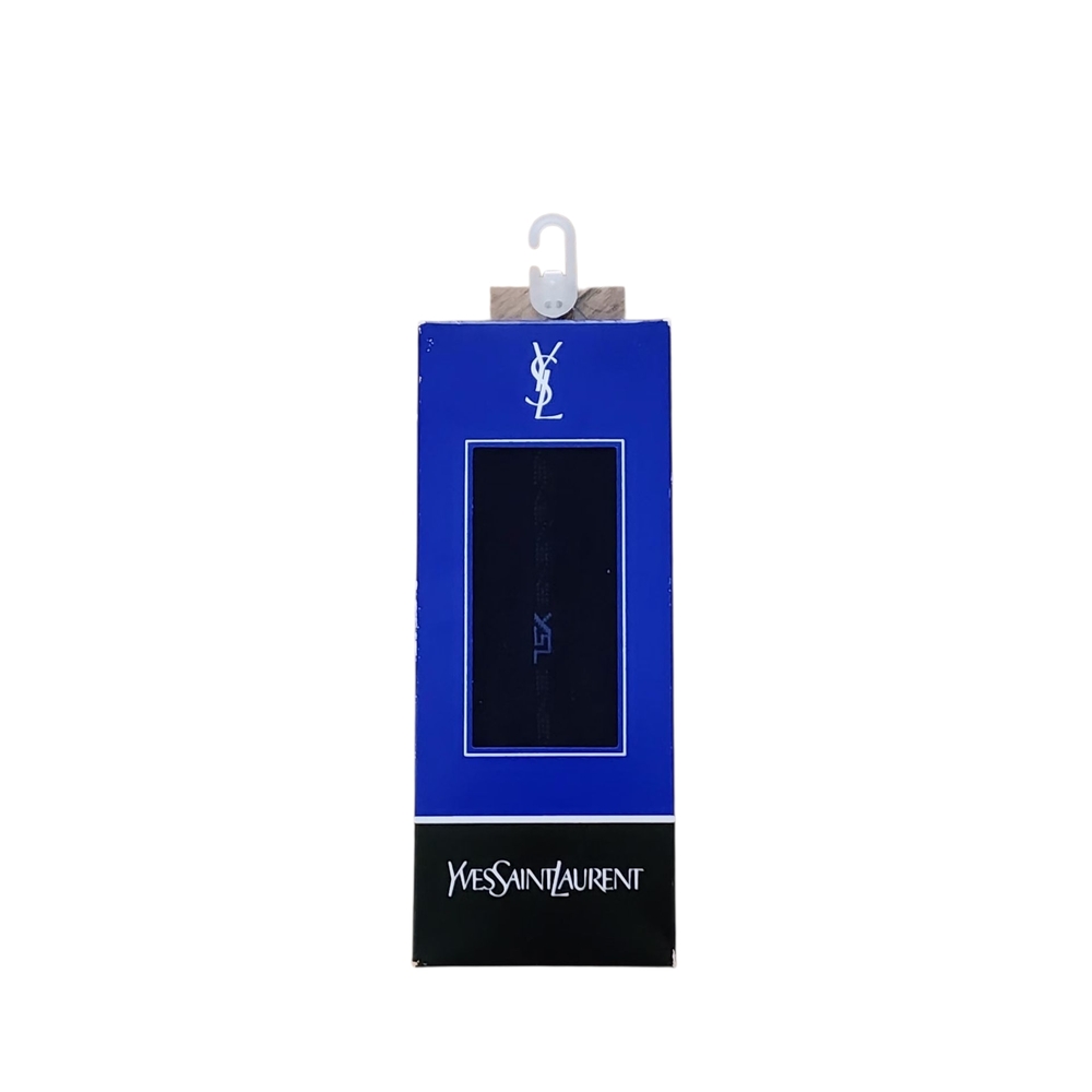 Yves Saint Laurent Royal Blue and Black Packaging